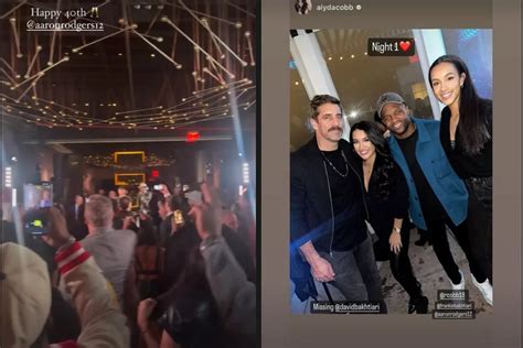 Aaron Rodgers treated himself to a star-studded birthday party as his Jets crash out of the 2023 ...