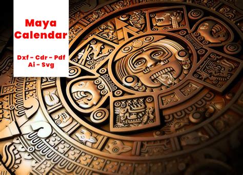 Wall Panel Maya Calendar. Vector dxf cdrsvg for | Etsy