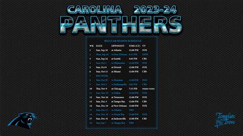 Panthers Nfl Schedule 2024 - Lonna Fredelia