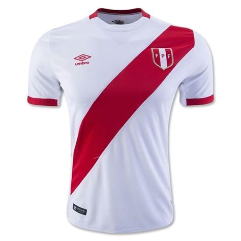 Peru 15/16 Home Soccer Jersey - WorldSoccerShop.com | Soccer, Soccer jersey, Jersey