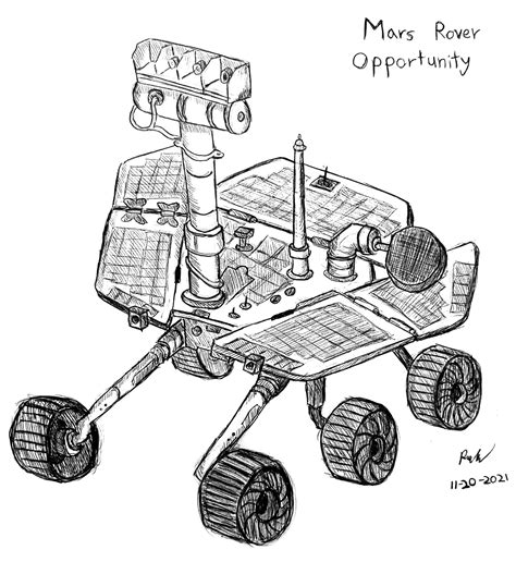 Opportunity Rover Drawings