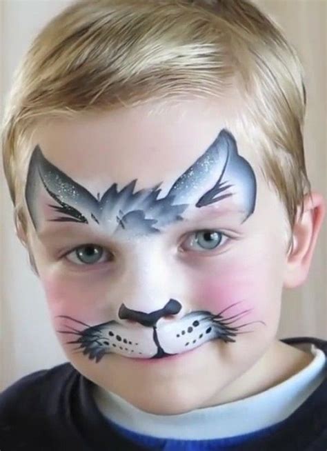 kitty face paint boy - Rather Nicely Cyberzine Picture Archive