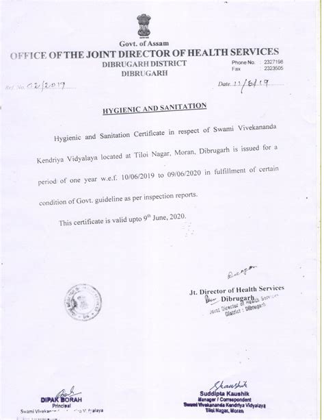 Water, Health & Sanitation Certificate – Swami Vivekananda Kendriya ...