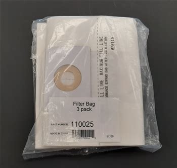 110025-Beam Central Vacuum Bags 3 per Pack - Superior Home Systems