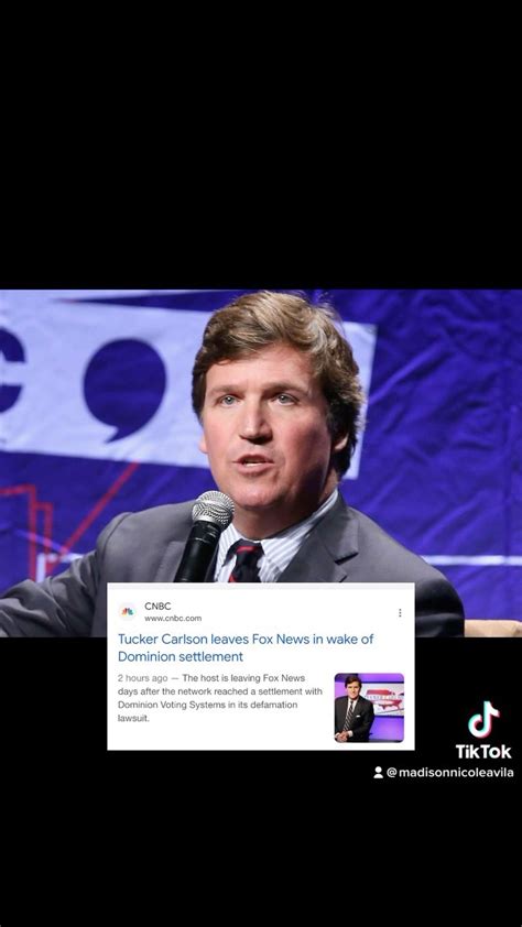 BREAKING🚨 Both Don Lemon and Tucker Carlson are leaving their respective networks 😳 # ...