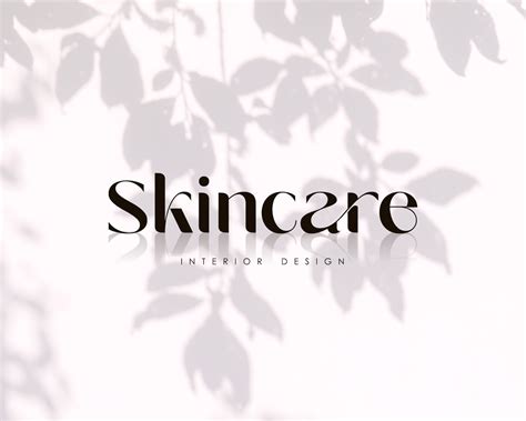 Skin Care Logo Text Logo Premade Logo Design Interior - Etsy UK