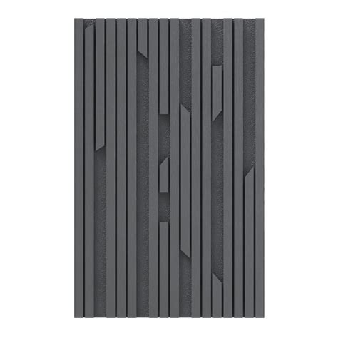 Black Wood Wall Panel 3D Model