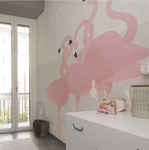 pink flamingo wall mural | Home decor decals, Decor, Home decor