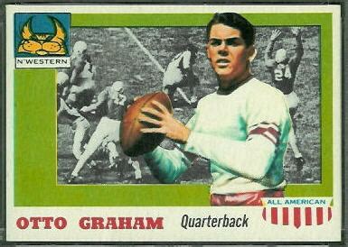 1955 Topps All-American Football Card #12: Otto Graham