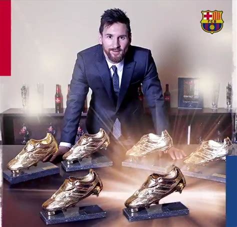 Leo Messi Wins 'Golden Shoe' For Record Six Times