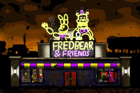 Fredbear and Friends Restaurant Outside View | Fnaf, Fnaf art, Anime fnaf