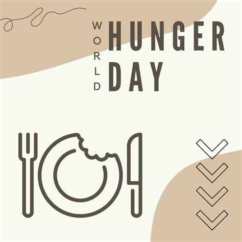 world hunger day poster suitable for social media posts 23291541 Vector Art at Vecteezy