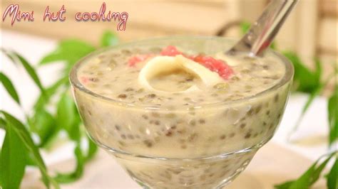 Mung Bean Dessert | Mung Bean Dessert with Coconut Milk Recipe | Mini Hut Cooking - YouTube