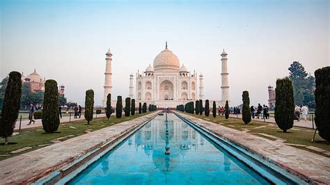 1366x768px | free download | HD wallpaper: Taj Mahal Agra, India, delhi, mausoleum, architecture ...