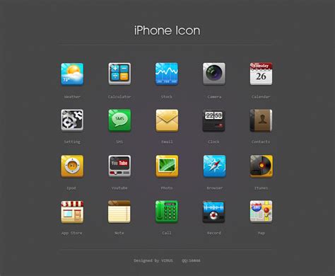 iPhone icon design by evchina on deviantART