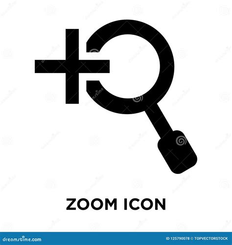 Zoom Icon Vector Isolated on White Background, Logo Concept of Z Stock ...