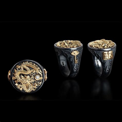 Galatea: Men's "Dragon" Ring from the Capitan Collection | Signet ring men, Rings for men ...