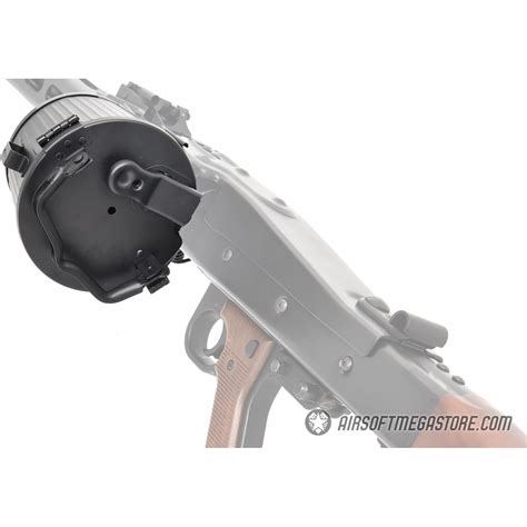 JGM 2000rd MG42 Airsoft AEG Machine Gun Magazine - BLACK | Airsoft Megastore