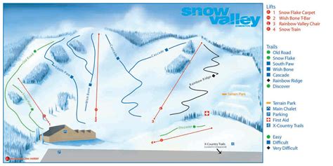 Snow Valley Ski Resort Map - Clarey Caroljean