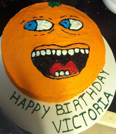 Annoying Orange cake | Orange birthday, Orange birthday parties, Annoying orange