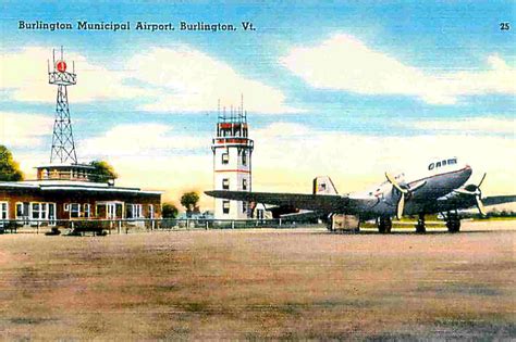 Vintage Pictures Burlington Vermont Airport