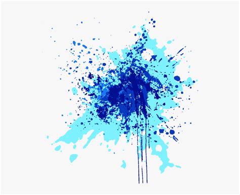 blue ink splattered on white paper