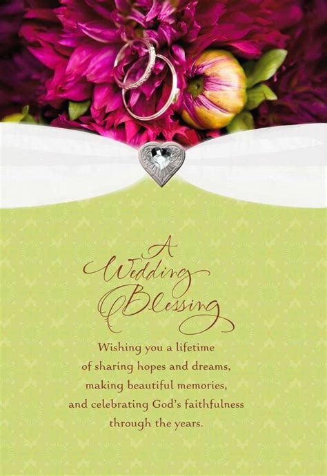 Wedding Blessing Religious Wedding Card | Wedding card quotes, Hallmark ...