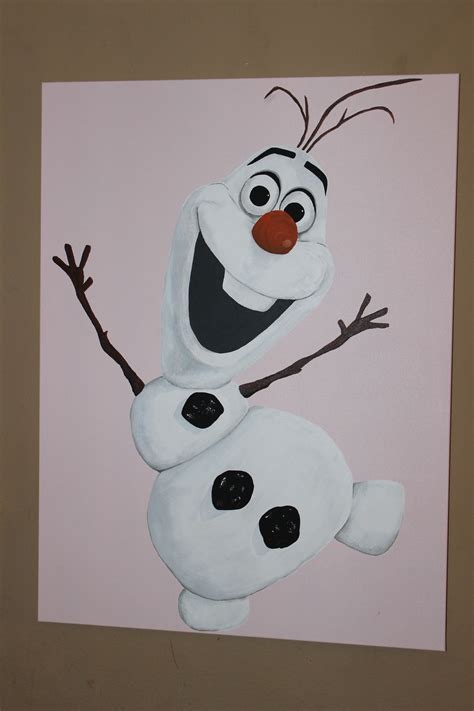 Olaf Painting Disney Canvas Paintings, Disney Canvas Art, Painting ...