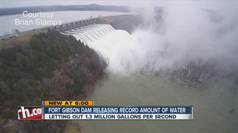 Fort Gibson Dam Releasing Record Amount Of Water - YouTube