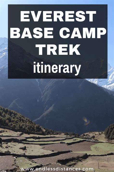 Everest Base Camp Trek Itinerary 1 - Endless Distances