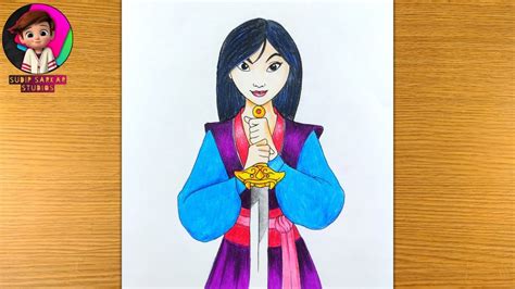 How to Draw Mulan Easy Step by Step - How to Draw Mulan for Beginners ...