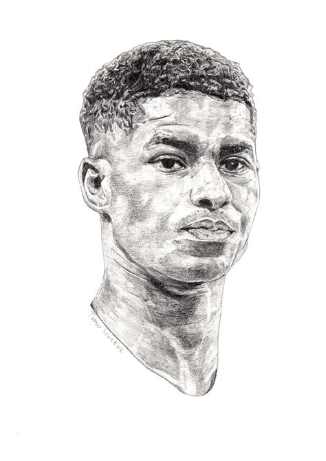 ArtStation - Marcus Rashford Drawing