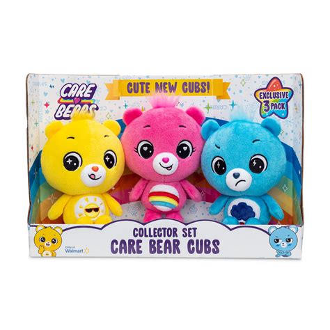 NEW 2022 Care Bear Cubs 8" Bean Plush 3-Pack - Soft Huggable Material ...