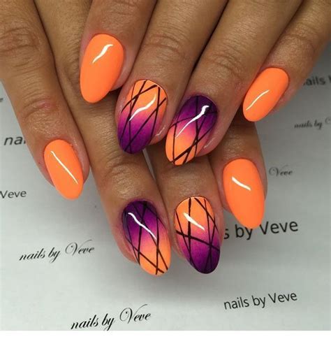 Pretty Orange Nail Art Design | Orange nails, Orange nail art, Orange nail designs