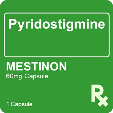 Mestinon 60mg 1 Tablet - St. Joseph Drug - Online Store