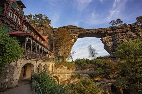 Pravcicka Brana, Czech Republic Stock Photo - Image of ceske, landmark ...