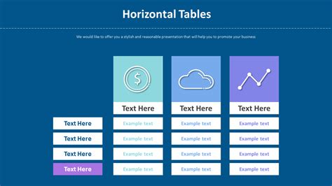 Horizontal Tables Diagram