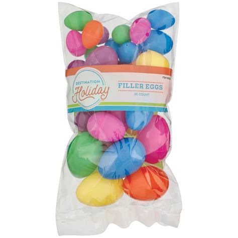 Destination Holiday Assorted Plastic Easter Filler Eggs, 36 ct - Shop ...