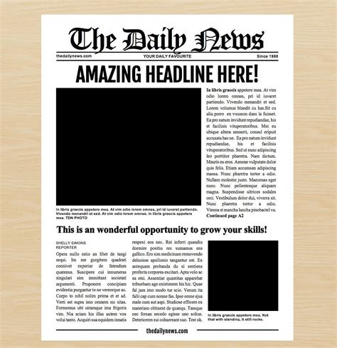 7 Newspaper Style Templates | Newspaper template, Newspaper template design, Aesthetic template