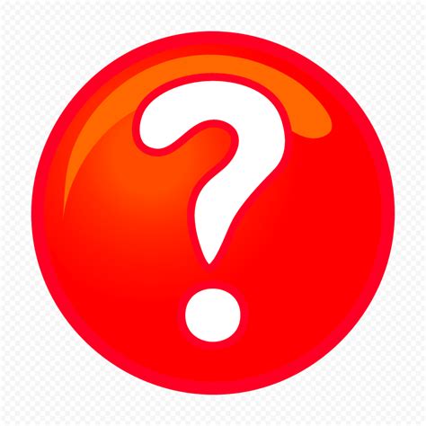 HD PNG Clipart Red Question Mark Circle Icon | Citypng