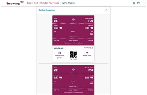 Eurowings: Online check-in (návod) | Cestujeme po svete