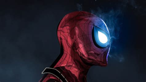 The Glowing Eyes Spiderman 4k Wallpaper,HD Superheroes Wallpapers,4k ...