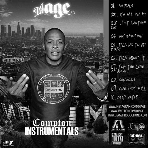 DJ AGE: DJ AGE Presents Dr Dre 'Compton - Album Instrumentals' 2015