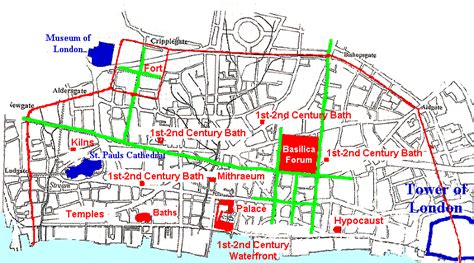 Romans in Britain - Map of Roman London