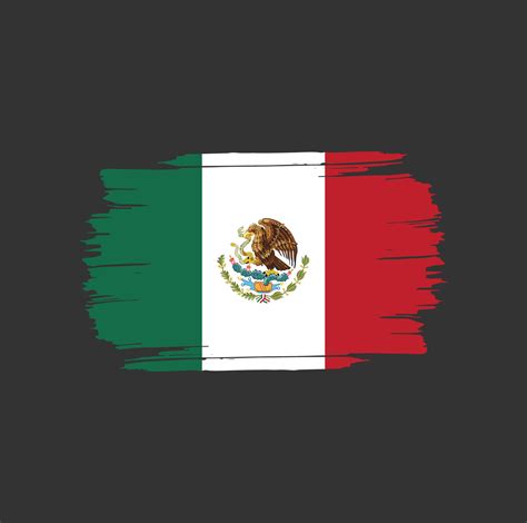 Mexico Flag Brush Strokes. National Country Flag 6078578 Vector Art at Vecteezy