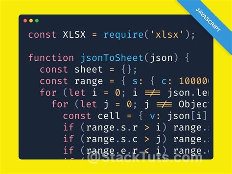 How to convert a nested json object into an excel table using the xlsx npm library in Javascript ...