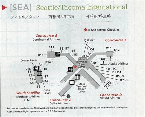 Delta Seatac Terminal Map