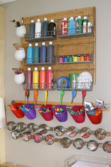 40 Ideas To Organize Your Craft Room In The Best Way - DigsDigs