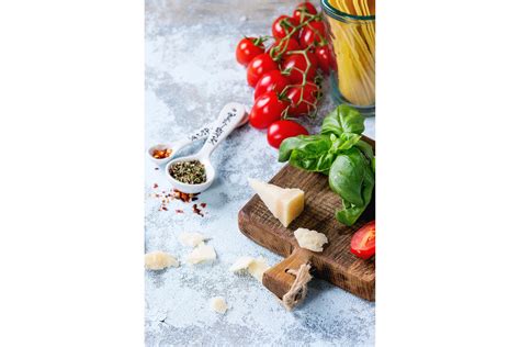 Ingredients for spaghetti sauce (594059) | Food and Drink | Design Bundles