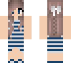 Chevron Dress Girl | Minecraft Skin